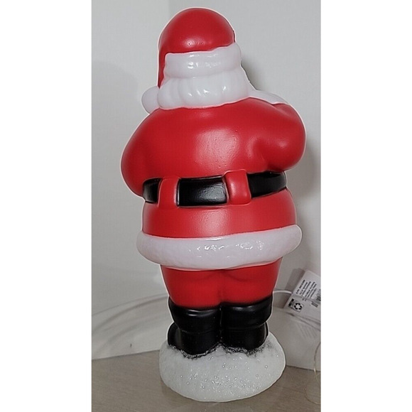 Holiday Time Indoor 11" Christmas Santa Claus Table Top Light Up Blow Mold New - Picture 5 of 12